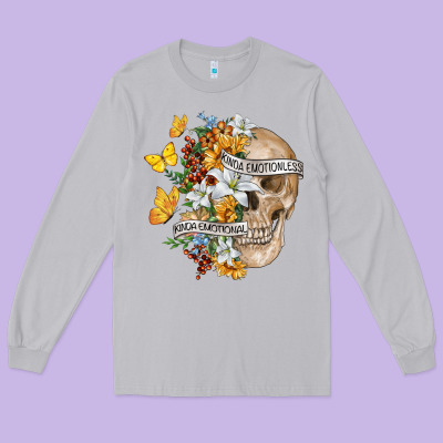 Long Sleeve Tee Kinda Emotional Kinda Emotionless
