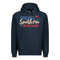 Navy proud southern american Premium Hoodie - MaliasSmallBusiness