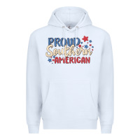 White proud southern american Premium Hoodie - MaliasSmallBusiness
