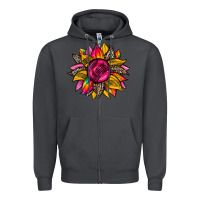Smoke race  sunflower Zipper Hoodie - Zillion Design Studio