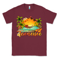 Burgundy tennessee summer billie wilder Classic Tee - texasbilliewilder
