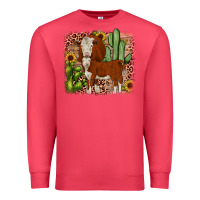 Cardinal Hereford cactus sunflower Premium Sweatshirt - JahusDesignShop
