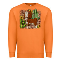Carrot Hereford cactus sunflower Premium Sweatshirt - JahusDesignShop