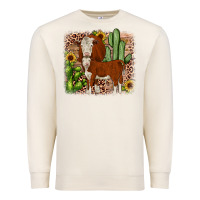 Sandshell Hereford cactus sunflower Premium Sweatshirt - JahusDesignShop