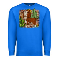 True Royal Hereford cactus sunflower Premium Sweatshirt - JahusDesignShop