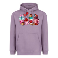 Lavender valentines day roses coffee cups Heavyweight Hoodie - AdoDesignShop