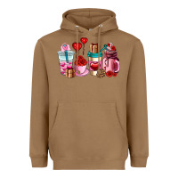 Toasted Coconut valentines day roses coffee cups Heavyweight Hoodie - AdoDesignShop