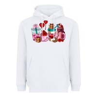 White valentines day roses coffee cups Heavyweight Hoodie - AdoDesignShop