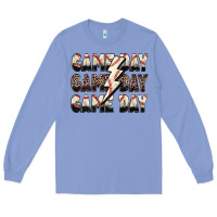 Colony Blue game day game day baseball lightning bolt Long Sleeve Tee - Zillion Design Studio