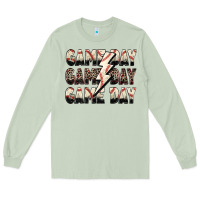Matcha game day game day baseball lightning bolt Long Sleeve Tee - Zillion Design Studio