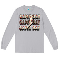 Moon Dust game day game day baseball lightning bolt Long Sleeve Tee - Zillion Design Studio