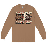 Toasted Coconut game day game day baseball lightning bolt Long Sleeve Tee - Zillion Design Studio