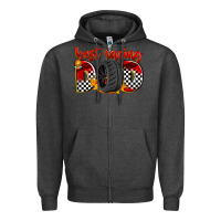 Charcoal Heather best racing dad Zipper Hoodie - Zillion Design Studio