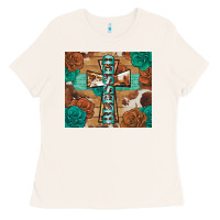 Bone blessed cross Ladies Tee - BarkalooDesign