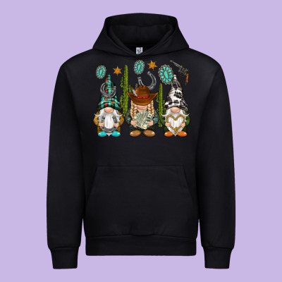 Western Gnomies Urban Hoodie Designed By Nancycooperartshop