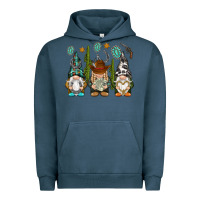 Pigment Midnight Navy western gnomies Urban Hoodie - NancyCooperArtShop