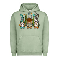 Pigment Oil Green western gnomies Urban Hoodie - NancyCooperArtShop