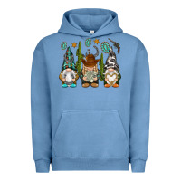 Pigment Pebble Blue western gnomies Urban Hoodie - NancyCooperArtShop
