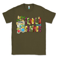 Army Green tequila and summer Classic Tee - texasbilliewilder