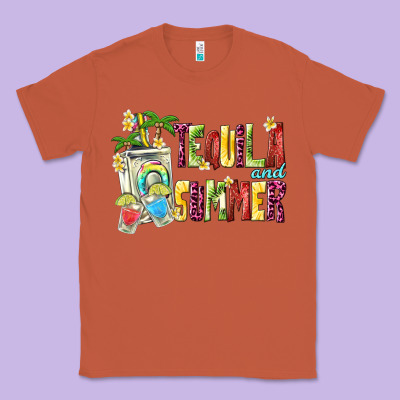 Tequila And Summer Classic Tee Designed By Texasbilliewilder