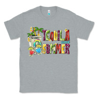 Heather Grey tequila and summer Classic Tee - texasbilliewilder