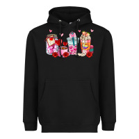Black valentines day coffee cup Heavyweight Hoodie - AdoDesignShop