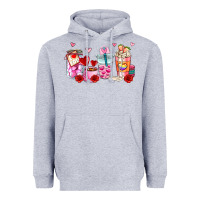 Heather Grey valentines day coffee cup Heavyweight Hoodie - AdoDesignShop