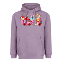 Lavender valentines day coffee cup Heavyweight Hoodie - AdoDesignShop