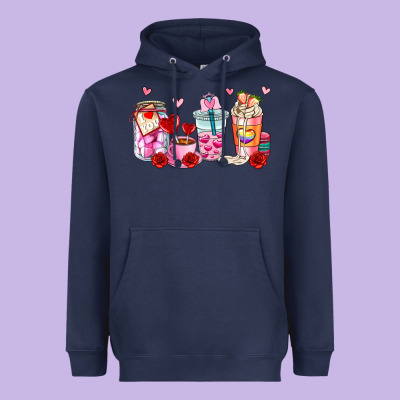 Valentines Day Coffee Cup Heavyweight Hoodie Designed By Adodesignshop
