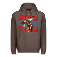 Coffee make america cowboy again Premium Hoodie - MaliasSmallBusiness