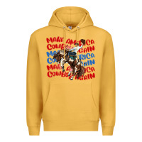 Mustard make america cowboy again Premium Hoodie - MaliasSmallBusiness