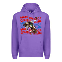 Purple make america cowboy again Premium Hoodie - MaliasSmallBusiness