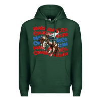 Sports Green make america cowboy again Premium Hoodie - MaliasSmallBusiness