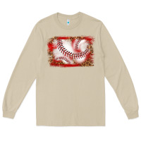 Mushroom baseball background Long Sleeve Tee - texasbilliewilder