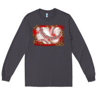 Smoke baseball background Long Sleeve Tee - texasbilliewilder