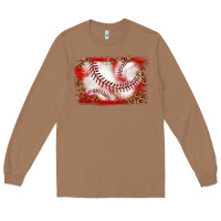 Toasted Coconut baseball background Long Sleeve Tee - texasbilliewilder