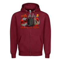 Burgundy with god all things are possible Zipper Hoodie - Zillion Design Studio