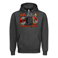 Charcoal Heather with god all things are possible Zipper Hoodie - Zillion Design Studio