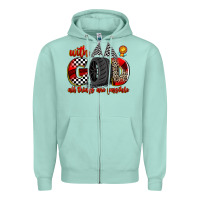 Seafoam with god all things are possible Zipper Hoodie - Zillion Design Studio