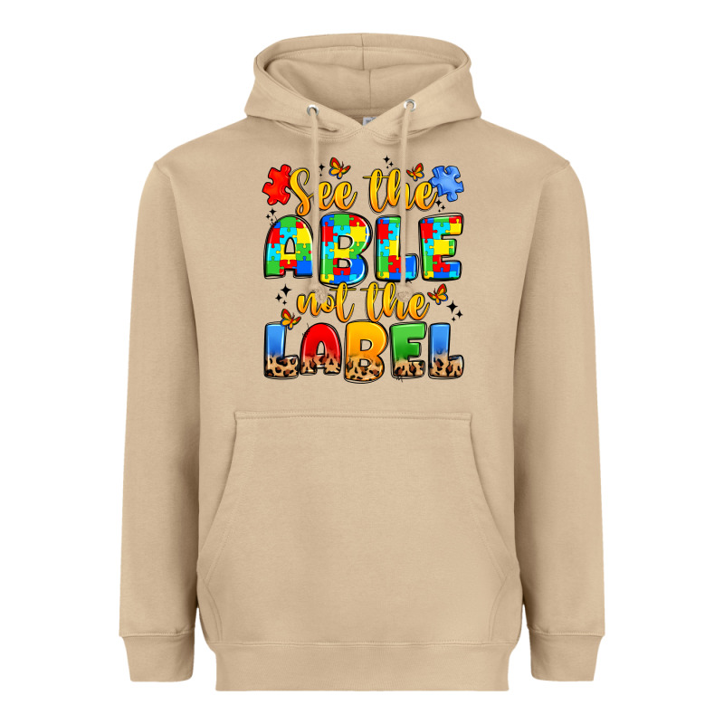 See The Able Not The Label Heavyweight Hoodie by JahusDesignShop | Teevron