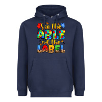 Navy see the able not the label Heavyweight Hoodie - JahusDesignShop