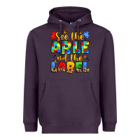 Plum see the able not the label Heavyweight Hoodie - JahusDesignShop
