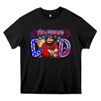 Black american dod Heavy Core Tee - CowhideDigitalArt