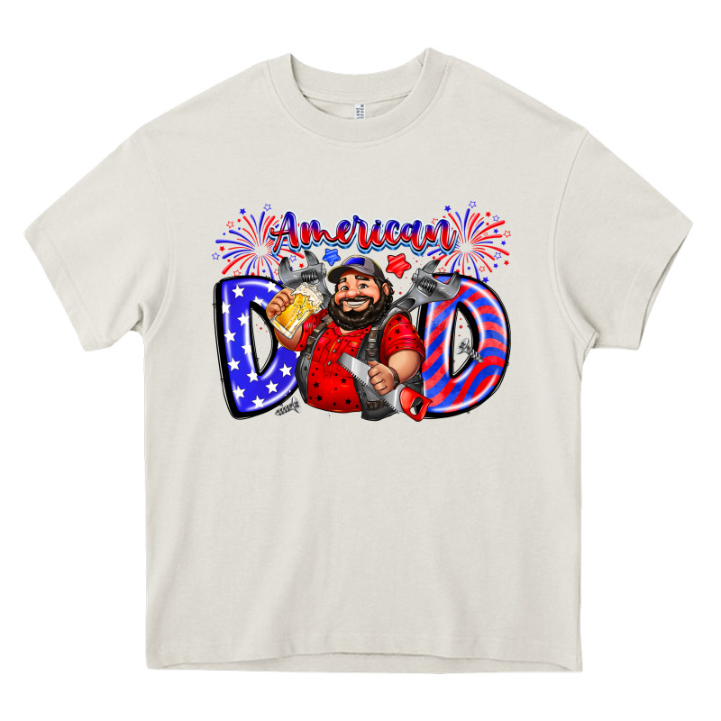 American Dod Heavy Core Tee by CowhideDigitalArt | Teevron