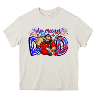 Cream american dod Heavy Core Tee - CowhideDigitalArt