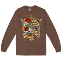 Chestnut Kinda Emotionless Kinda Emotional Skeleton Long Sleeve Tee - RanaPortraitStore
