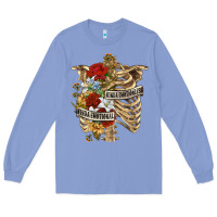 Colony Blue Kinda Emotionless Kinda Emotional Skeleton Long Sleeve Tee - RanaPortraitStore