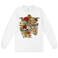 White Kinda Emotionless Kinda Emotional Skeleton Long Sleeve Tee - RanaPortraitStore