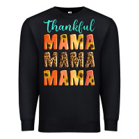 Black Thankful mama mama mama Premium Sweatshirt - Artiststas