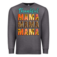 Charcoal Heather Thankful mama mama mama Premium Sweatshirt - Artiststas